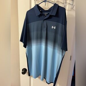 Under Armour The Playoff Polo Blue Performance Dri-fit